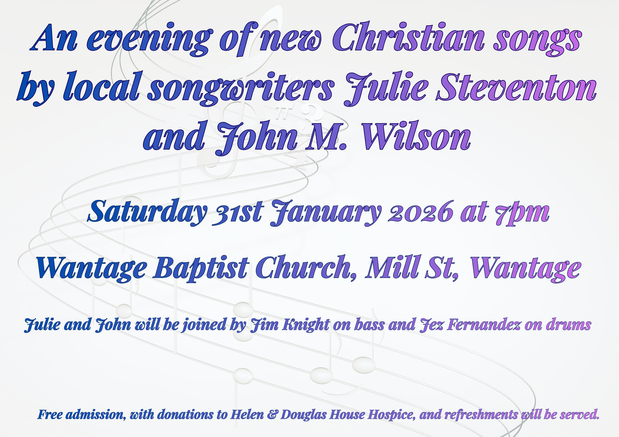 An evening of new Christian so